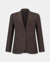 Brooks Brothers Cotton-Linen Blazer Dark Brown