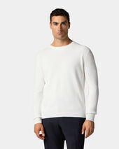 Brooks Brothers Cotton Crewneck Sweater White
