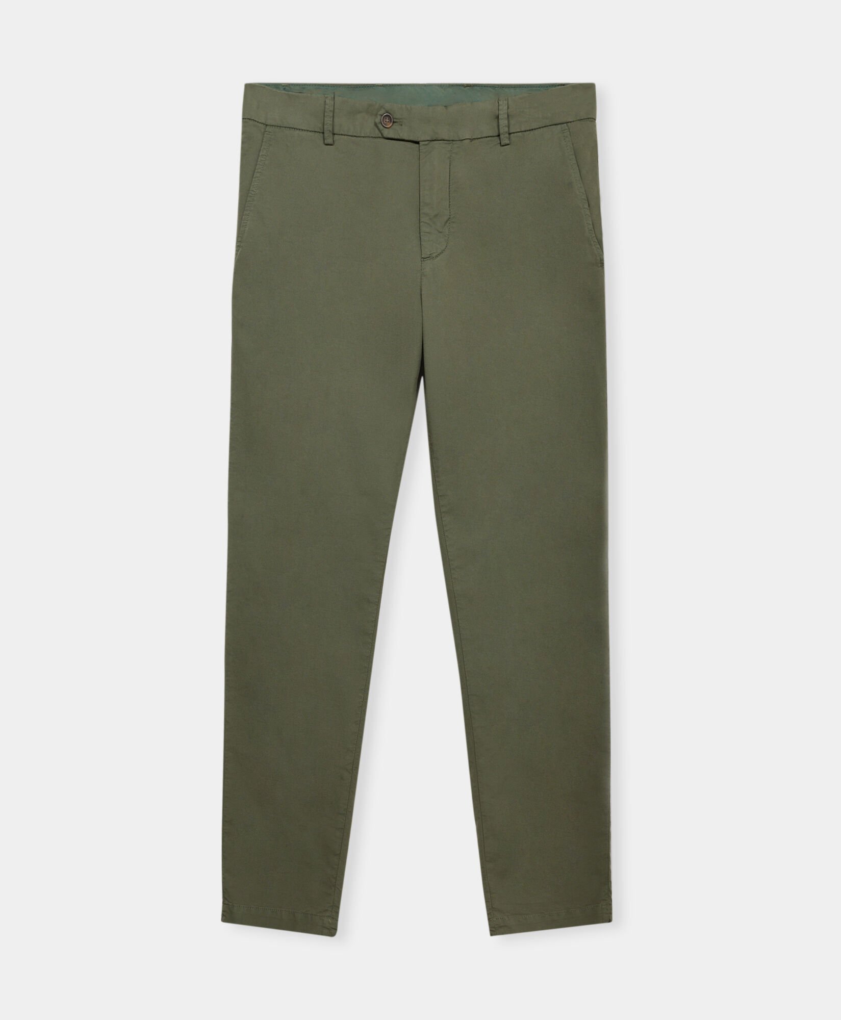 Stretch Cotton Micro-Pattern Chino