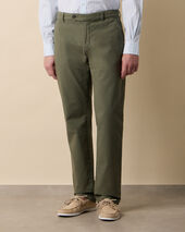 Brooks Brothers Chino Extensible avec Micro Motif Olive