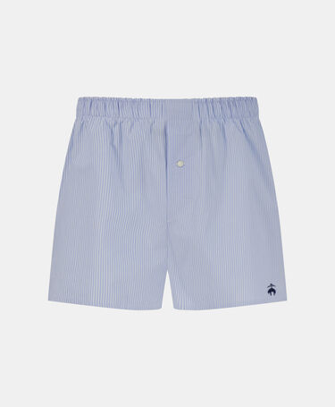 Brooks Brothers Baumwoll-Broadcloth-Boxer Hellblau