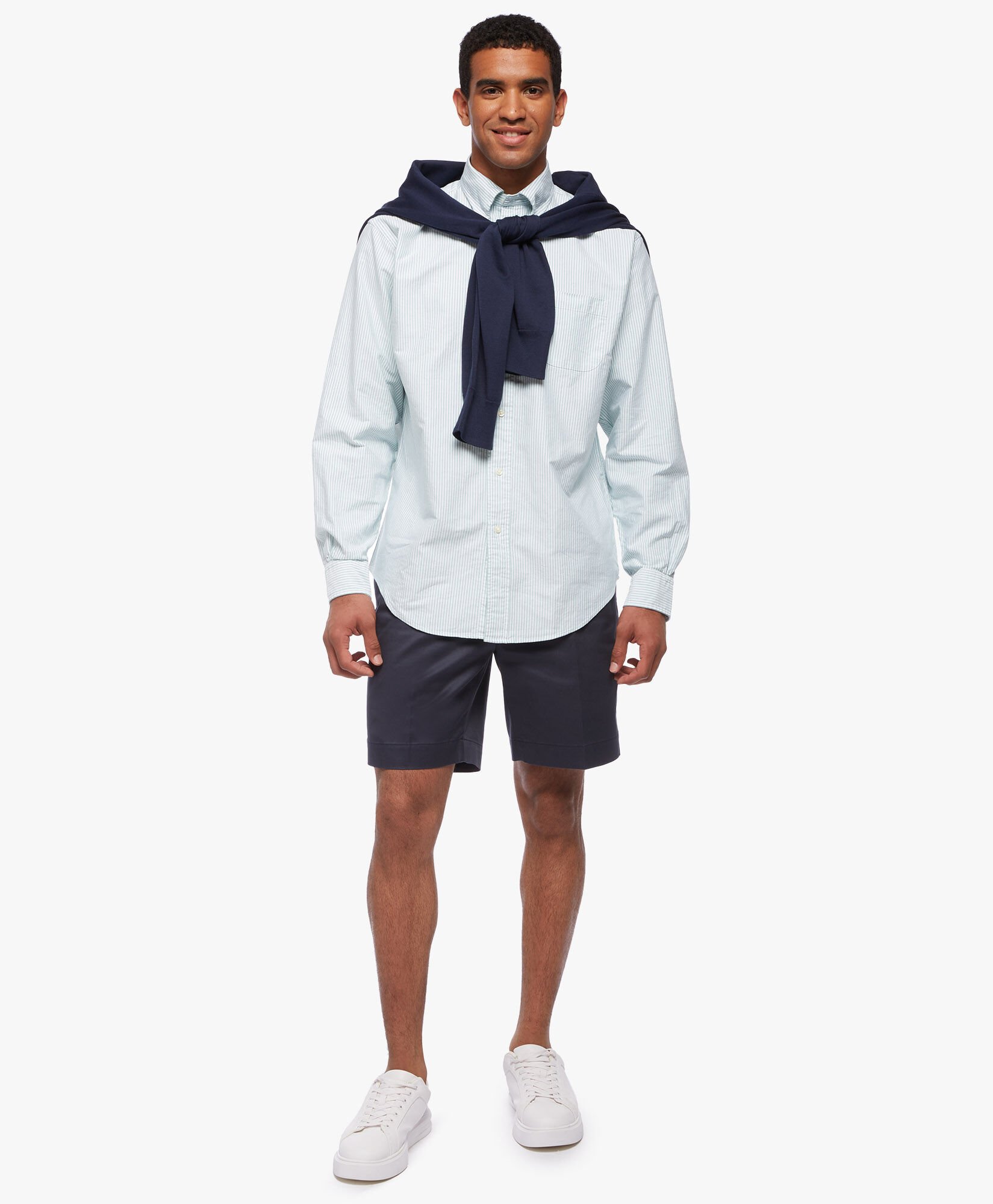 Stretch Short Pleat Front