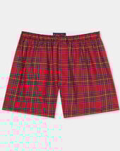 Brooks Brothers Tartan Cotton Boxer Shorts Red