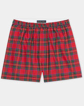 Brooks Brothers Tartan Cotton Boxer Red