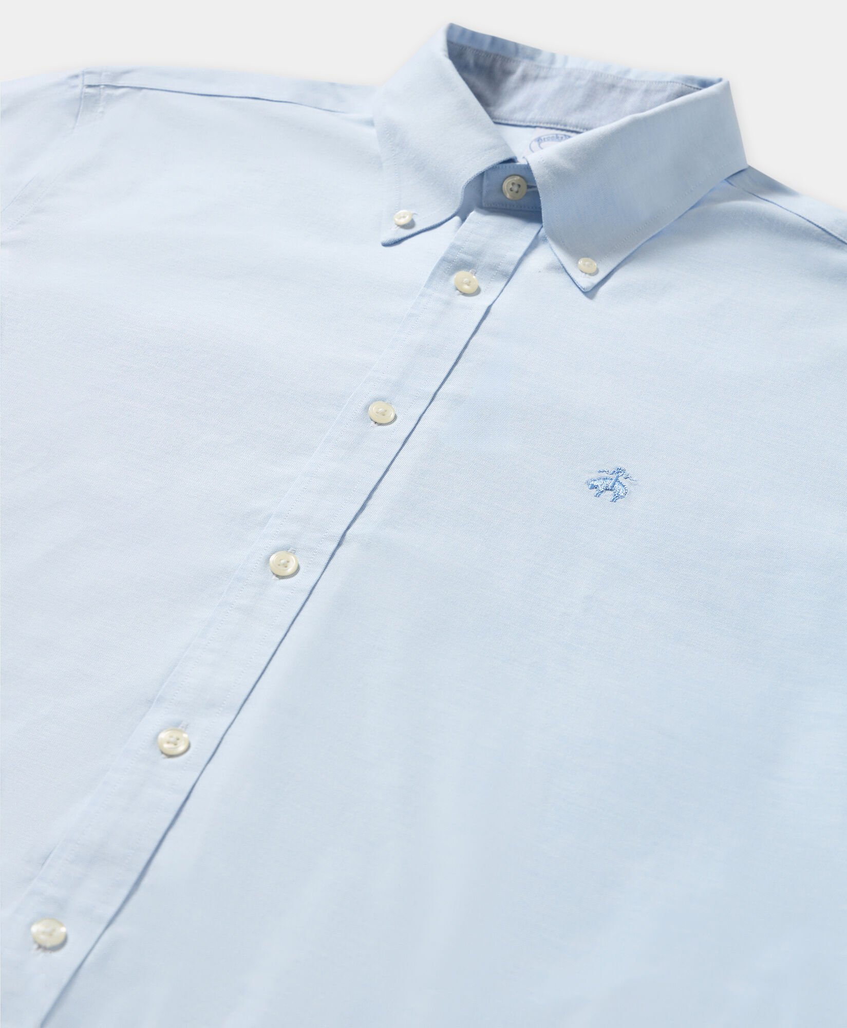 Camicia Regular Fit in Oxford Non-Iron con Collo Button Down