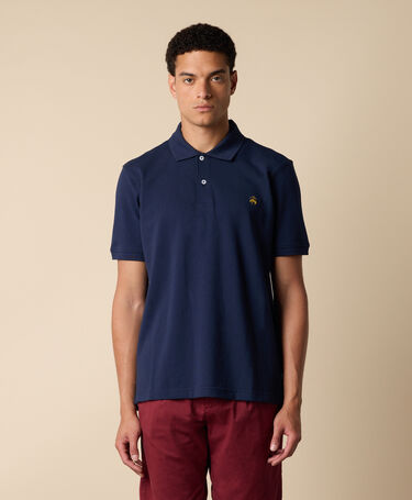 Brooks Brothers Polo aus Baumwoll-Piqué Marineblau