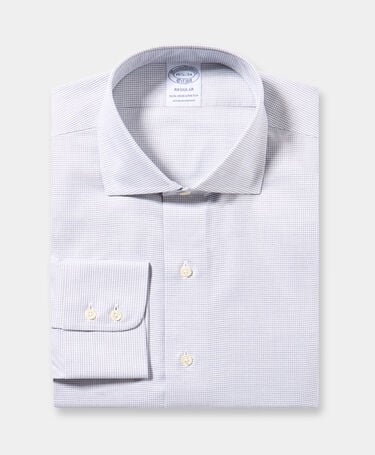 Brooks Brothers Regular Fit Non-Iron Baumwollhemd mit English-Spread-Kragen Marineblau