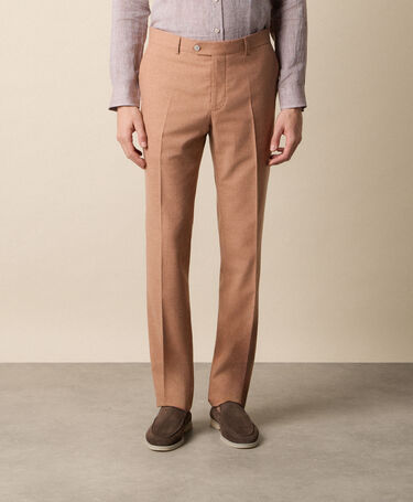 Brooks Brothers Tropical Virgin Wool Trousers Orange