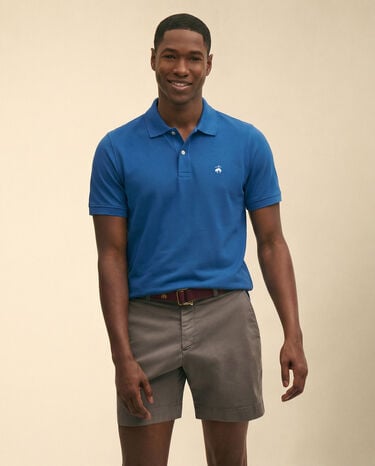 Brooks Brothers Golden Fleece Supima Cotton Piqué Polo Blue