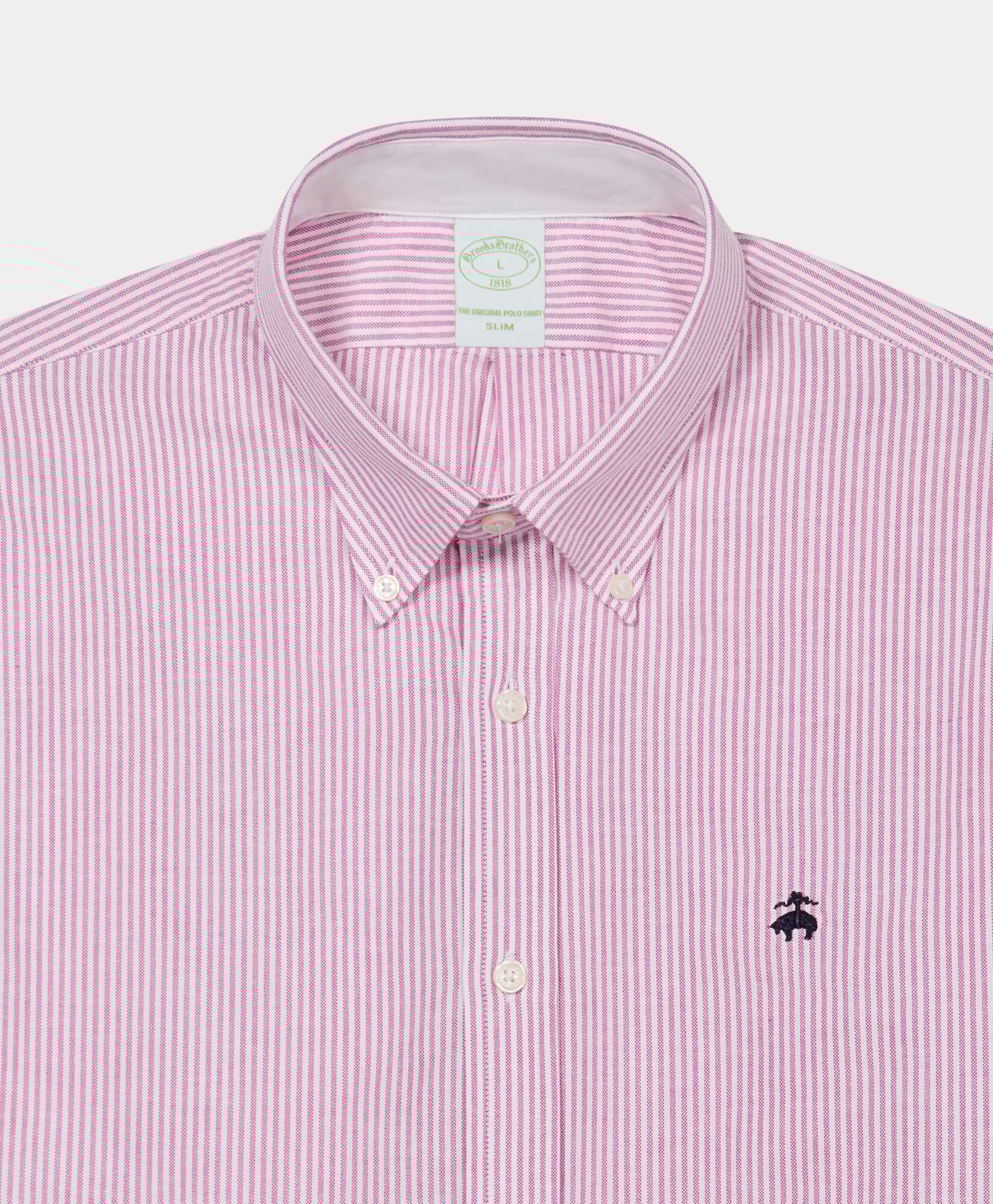 Slim Fit Oxford Shirt with Button Down Collar