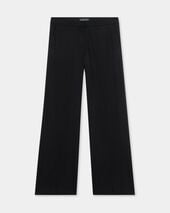 Brooks Brothers Wide-Leg Virgin Wool Pants Black