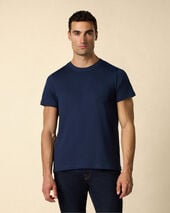 Brooks Brothers T-shirt en Coton avec poche poitrine Bleu Marine