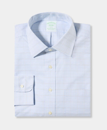 Brooks Brothers Slim Fit Non-Iron Oxford-Hemd mit Ainsley-Kragen Hortensie