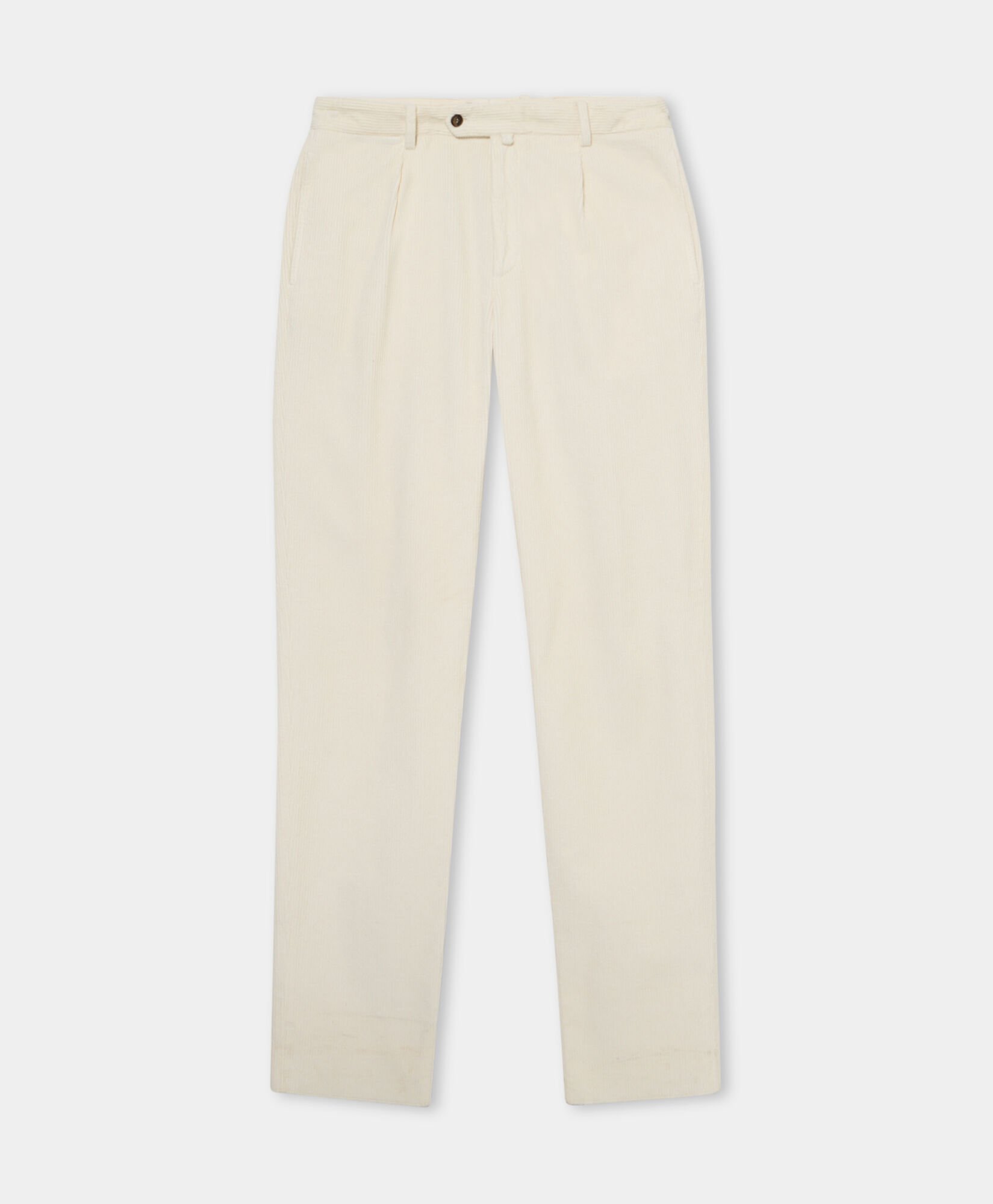 One-Pleat Cotton Corduroy Chino