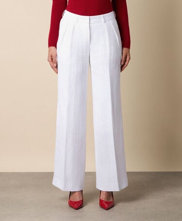 Brooks Brothers Irish Linen Trousers White
