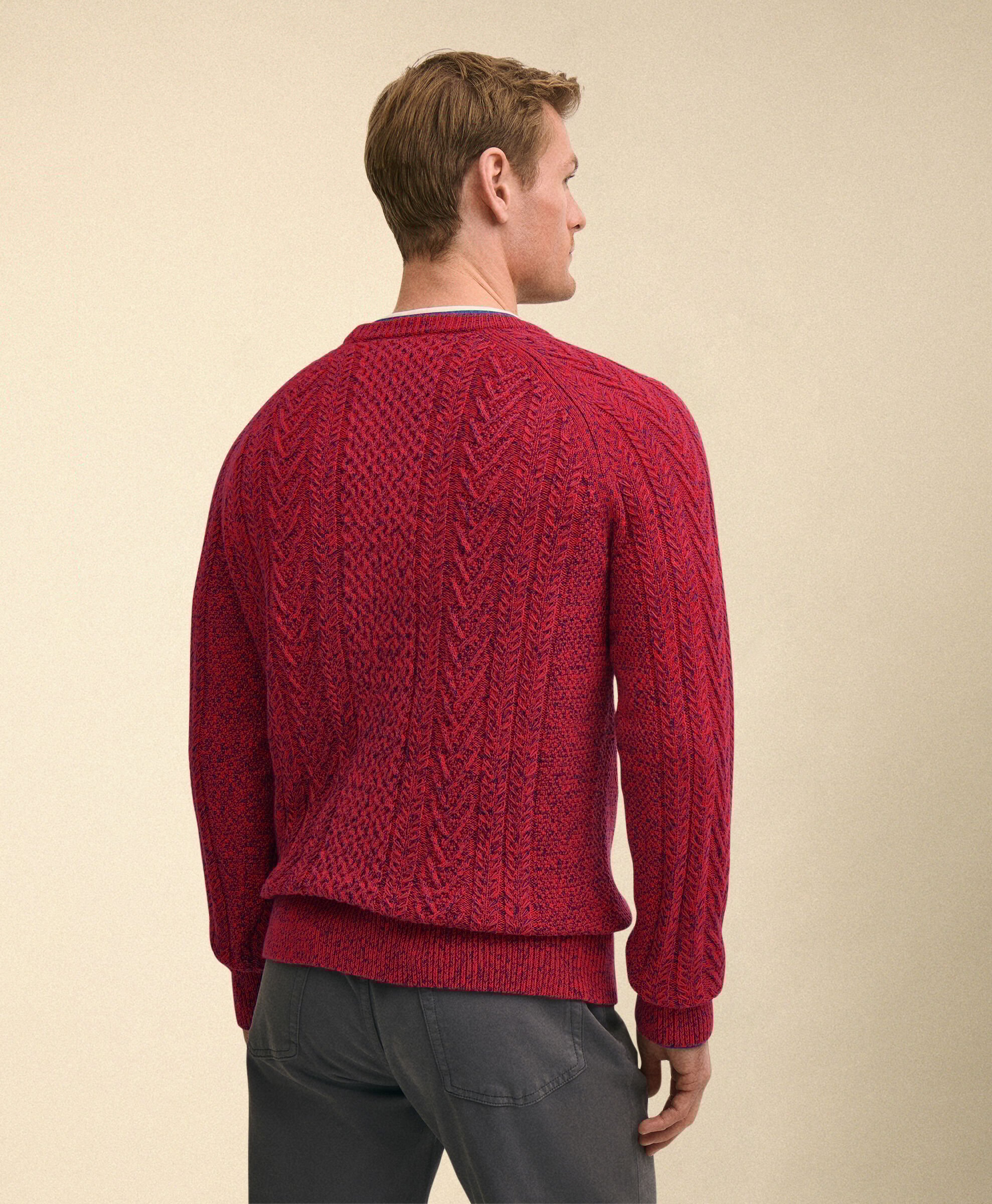 Twist Fisherman Crewneck Sweater