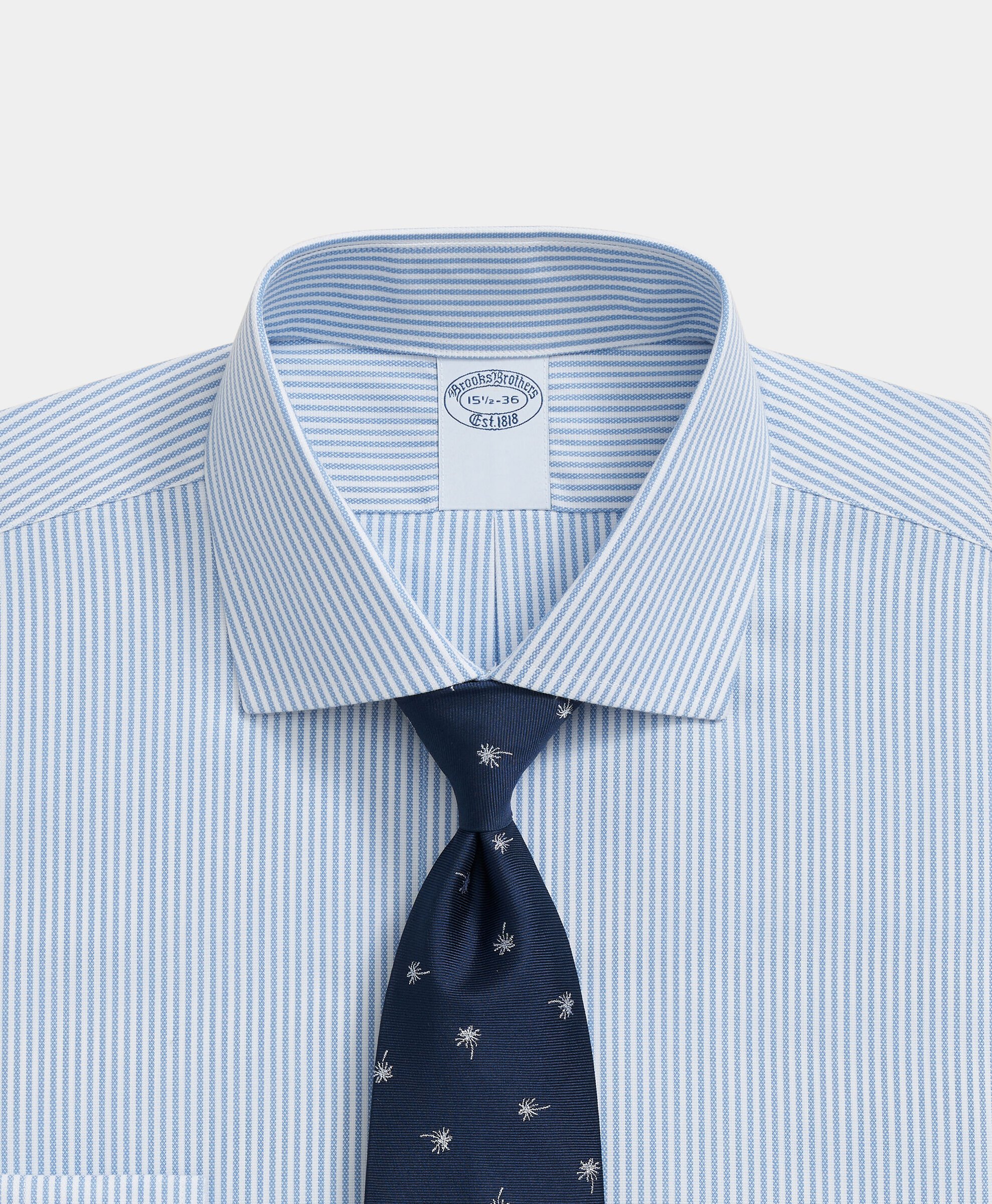 Slim Fit Non-Iron Royal Oxford Shirt with English Collar