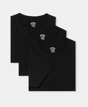 Brooks Brothers Camisetas Interiores de Algodón – Pack de 3 Negro