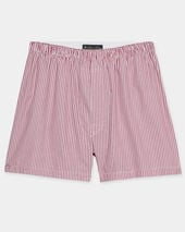 Brooks Brothers Striped Cotton Boxer Cherry