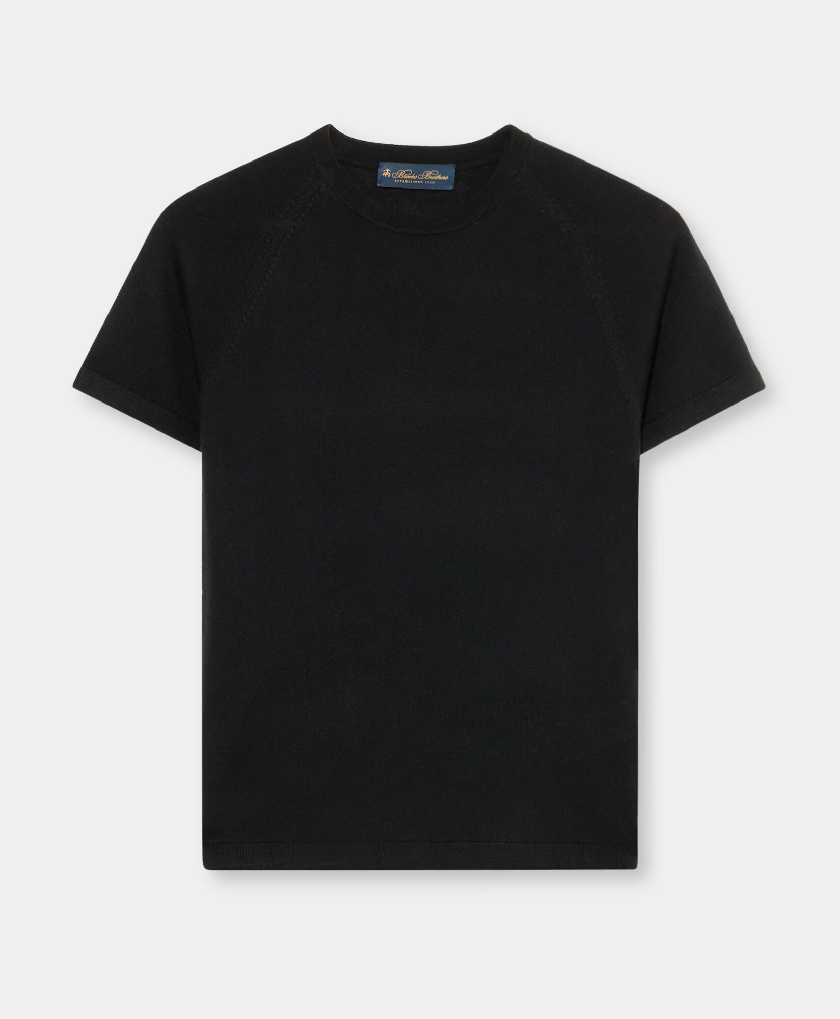 Short-Sleeved Merino Wool Crewneck