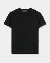 Brooks Brothers Short-Sleeved Merino Wool Crewneck Black