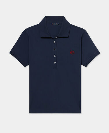Brooks Brothers Cotton Piqué Polo with Embroidered Logo Navy