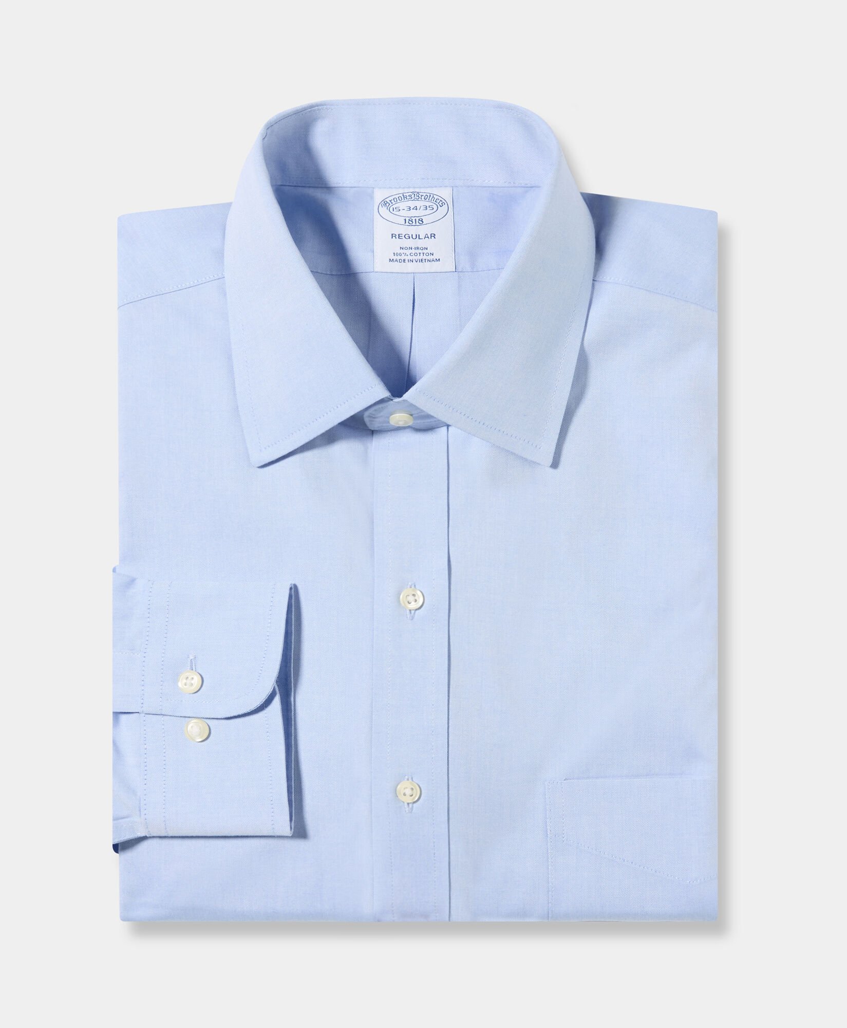 Regular Fit Non-Iron Oxford Pinpoint Shirt with Ainsley Collar