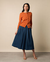 Brooks Brothers Cotton Cardigan Rust