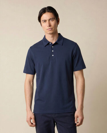 Brooks Brothers Jersey Polo Navy