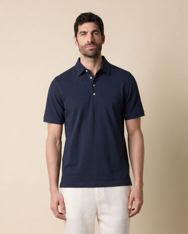 Brooks Brothers Polo Jersey Blu Scuro