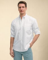 Brooks Brothers Regular Fit Oxford Friday Shirt with Button Down Collar White