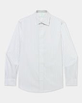 Brooks Brothers Slim Fit Non-Iron Oxford Shirt with Ainsley Collar Blue