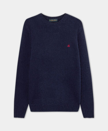 Brooks Brothers Shetland Wool Crewneck Navy