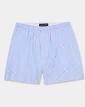 Brooks Brothers Micro Fantasy Cotton Boxer Shorts Light Blue