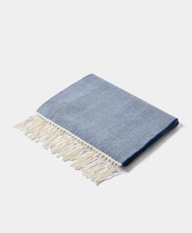 Brooks Brothers Wool Scarf Blue