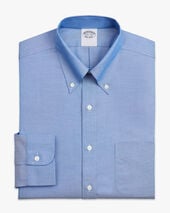 Brooks Brothers Slim Fit Non-Iron Oxford Button Down Shirt Blue