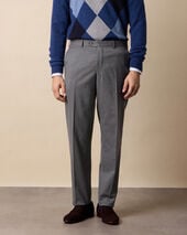 Brooks Brothers Travel Hose aus Twill Mittelgrau