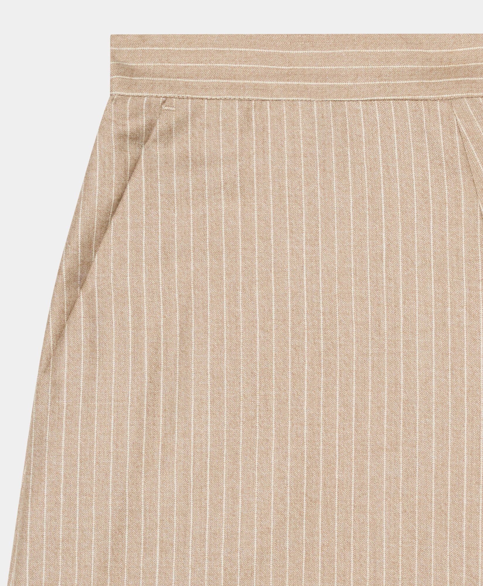 Striped Virgin Wool Skirt
