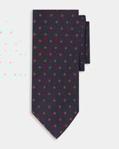 Brooks Brothers Krawatte aus Seide mit Punktmuster Blau