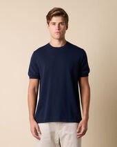 Brooks Brothers Makò Cotton T-Shirt Navy