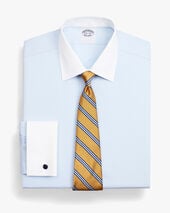 Brooks Brothers Regular Fit Non-Iron Stretch Oxford Supima Shirt with Ainsley Collar Pastel Blue