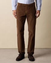 Brooks Brothers Regular Fit Cotton Corduroy Chino Tobacco