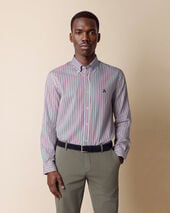 Brooks Brothers Camicia Slim Fit con Collo Button Down Cacao