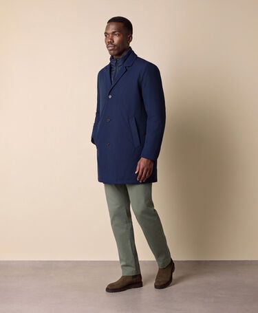 Brooks Brothers Manteau Technique Bleu Marine