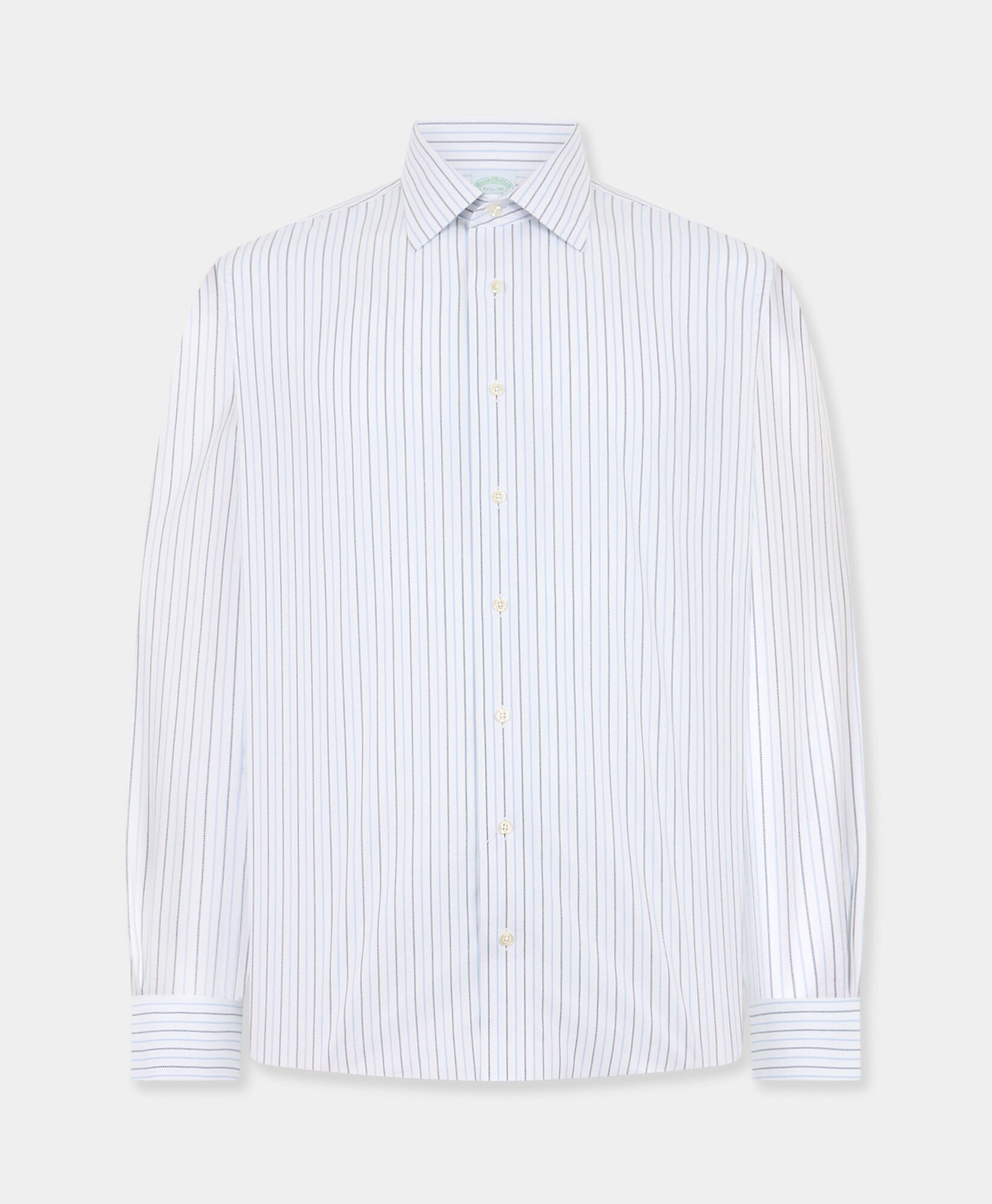 Slim Fit Non-Iron Striped Royal Oxford Shirt with Ainsley Collar