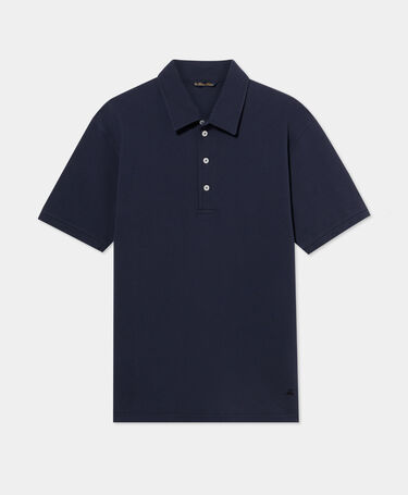 Brooks Brothers Poloshirt aus Baumwoll-Piqué Marineblau