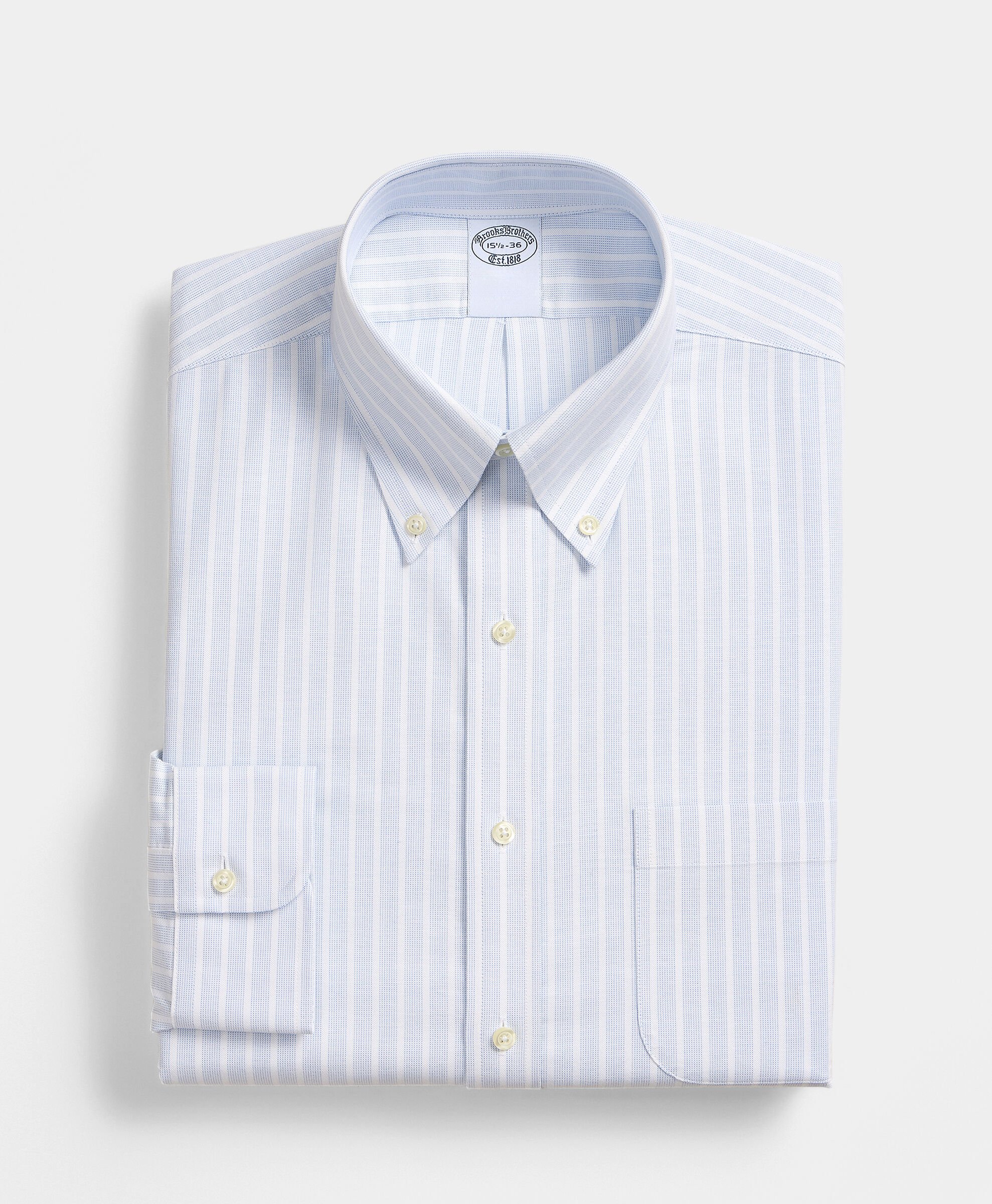Regular Fit Non-Iron Oxford Shirt with Button Down Collar