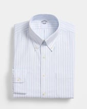 Brooks Brothers Regular Fit Non-Iron Oxford Shirt with Button Down Collar Light Blue