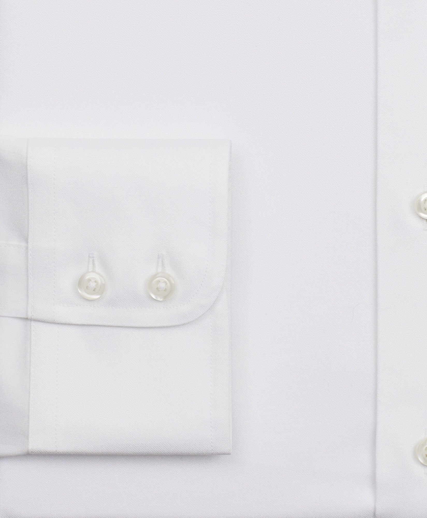 Slim Fit Non-Iron Stretch Supima Cotton Twill Shirt with Button Down Collar