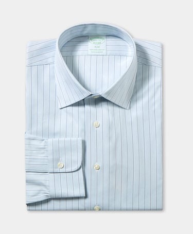 Brooks Brothers Camicia Slim Fit Non-Iron con Collo Ainsley Cielo